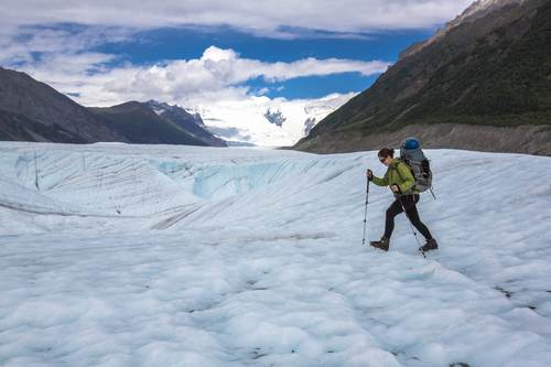 listen to People walking with crampons, Root Glacier, Alaska